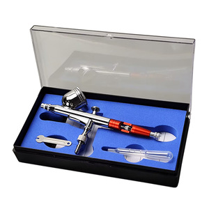 Aérographe professionnel 0,3 mm 0,5 mm double action à alimentation par gravité, vitesse réglable, portable pour maquillage, nail art, tatouage, blush et modélisme - Product Image 4