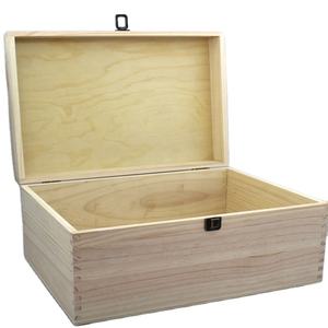 Caja <span class=keywords><strong>de</strong></span> regalo <span class=keywords><strong>de</strong></span> madera <span class=keywords><strong>de</strong></span> embalaje sin terminar simple personalizada - Product Image 2