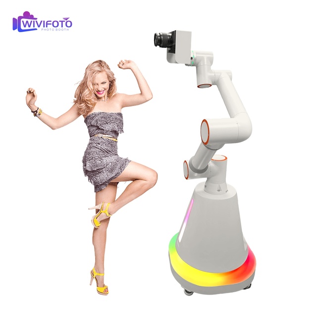 Glambot Robotic Arm for SLR Camera Photo Booth with Remote Control and Aluminum Alloy Construction
