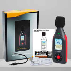Digital Sound Level Meter Datalogger Noise Tester 43,000 Record Capacity Visual Alarm <b>PC</b> Link Color Screen Home School Noise - Product Image 2