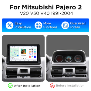 วิทยุติดรถยนต์ Junsun ระบบไร้สาย Carplay สำหรับรถยนต์มิตซูบิชิ ปาเจโร่ 2 ปี 1991-2004 พร้อมพัดลมระบายความร้อนในตัว ระบบนำทาง GPS อัตโนมัติ เครื่องเล่นมัลติมีเดีย - Product Image 2
