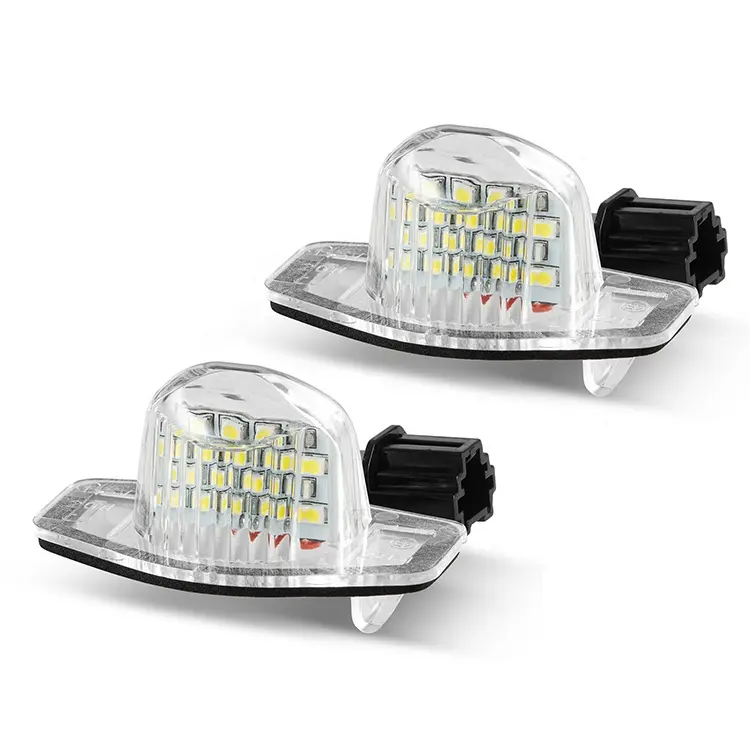 2Pcs 12V OE-ซ็อกเก็ต LED ป้ายทะเบียนหลอดไฟ LED สำหรับ Honda Odyssay CRV JAZZ HR-V Insight รถอุปกรณ์เสริม