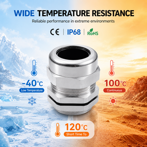 Prensaestopas Metálico Impermeable IP68 de Acero Inoxidable SS304 M16 M25 M32 M40 <span class=keywords><strong>M52</strong></span>, Directo de Fábrica Xianghong, con Certificación CE RoHS - Product Image 3