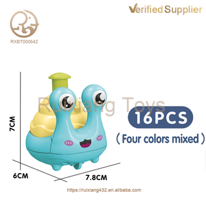 <span class=keywords><strong>Escargot</strong></span> de dessin animé, jouet pour bébé, jouet anti-stress, en plastique, pour bambins, tirer vers l'arrière - Product Image 2