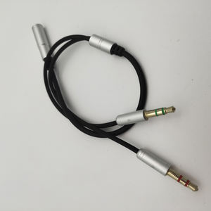 D1013 Cable Adaptador Divisor de Audio Auxiliar de 3.5mm <span class=keywords><strong>TRRS</strong></span> Hembra a Doble <span class=keywords><strong>TRRS</strong></span> Macho en Y para Auriculares/Audífonos - Product Image 3