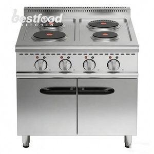 Cuisinière électrique à plaques OULI <span class=keywords><strong>de</strong></span> haute qualité avec corps en acier inoxydable, 4 brûleurs, 380V/9200W, avec garantie <span class=keywords><strong>de</strong></span> 1 an - Product Image 4