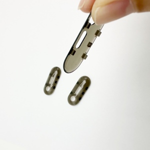 Clear Transparent <b>Plastic</b> Cover Injection Molded Part for Small Device <b>Enclosure</b> Oval Shape with Cutouts - Product Image 4