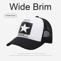 Gorra de camionero de malla transpirable con logo personalizado, estilo deportivo, estampada en dos tonos, para hip-hop, protección solar para exteriores, gorra de camionero de espuma.
