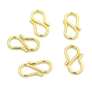 Stainless Steel <b>S</b>-<b>Hook</b> Clasp W-Shaped For Bracelet Making Gold And Silver Jewelry Findings Components 18mm Size - Product Image 5