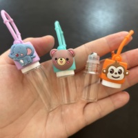 ISMAN Stock 3ml 5ml Mini Flacon Roll-on d'Huile Essentielle pour Enfants avec Manchon en Silicone Motif Dessin Animé Mignon en Verre – Vente en Gros Professionnelle
