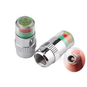 Capteur de pression des pneus de voiture avec indicateur à cœur en cuivre, système de surveillance antivol, 3 couleurs, 4 pièces, 2,4 bars - Product Image 1