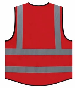 Gilet de sécurité <span class=keywords><strong>haute</strong></span> <span class=keywords><strong>visibilité</strong></span> avec logo <span class=keywords><strong>personnalisé</strong></span>, <span class=keywords><strong>veste</strong></span> réfléchissante de classe 3 avec plusieurs poches et fenêtre d'identification - Product Image 5
