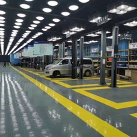 Dalle PVC Emboîtable Robuste Design Moderne Antidérapante Revêtement Vinyle pour Intérieur Entrepôt Garage École Pose Facile