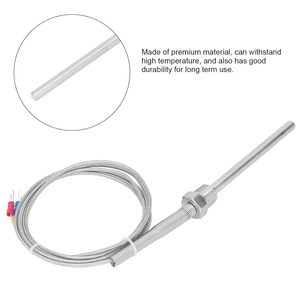 K/J/<span class=keywords><strong>PT100</strong></span> 型不锈钢柔性热电偶探头，带绝缘高温引线 OEM - Product Image 4