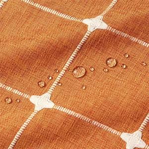 Boho Tassel Chic Modern Farmhouse Check Rideau de douche en coton épais et lin imperméable pour salle de bain - Product Image 2