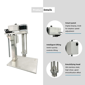 Agitateur SPRALL 40L pour liquides chimiques industriels, fabrication de <span class=keywords><strong>mayonnaise</strong></span>, sauces, homogénéisation alimentaire, émulsification, mélangeur 220V SUS304 - Product Image 3