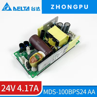 Alimentation électrique industrielle Delta Medical MDS-100BPS24 24V 4.17A 100W à cadre ouvert simple Fabriqué en Chine