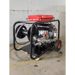 Nettoyeur haute pression 600cc à moteur diesel, machine de nettoyage de canalisations robuste, détartrage et décapage de bobines métalliques - Product Image 5
