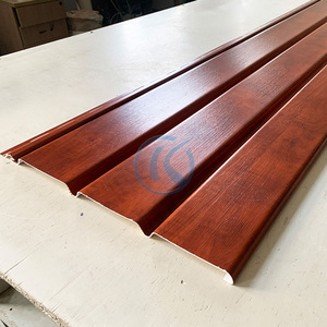 Panel de Techo de PVC Laminado con Película de Madera para Ventilación Exterior, Impermeable, de 12 Pulgadas, Personalizado, para Aleros de Techo - Product Image 5
