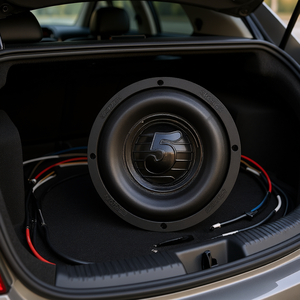 Haut-parleur de subwoofer de voiture 5Core 6,5 pouces double 4 ohms 1000W avec cadre en aluminium - Product Image 2