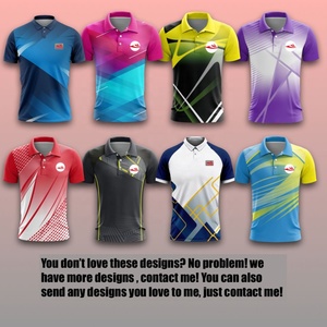 Kaus Polo kaus Golf pria, kaos picleball warna hitam polos, pakaian olahraga produsen seragam sekolah tenis Badminton - Product Image 2