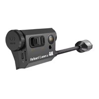 Caméra d'action pour casque RunCam 4K avec WiFi intégré 90 °   Angle optimisé, longue autonomie de la batterie pour les sports de plein air, le cyclisme, la moto