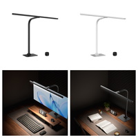 Lampe de bureau LED flexible et réglable avec bouton rotatif, respectueuse des yeux, pour la maison et le bureau
