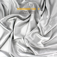 Tissu Soie Charmeuse Crêpe Satin Uni Naturel de Mûrier Teint 100% Soie Pure En Gros, En Stock