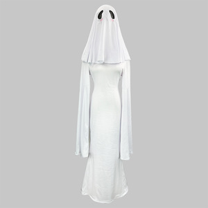 Zixiao Ghost Girl Cosplay Costume White Women's Halloween Stage Dress Adult Performance Wear - Product Image 2