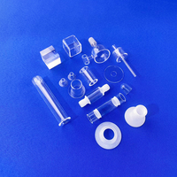 Tubes en verre de quartz transparent sur mesure de toutes tailles, prix fabricant, extrémité sphérique, échantillon de tube en quartz
