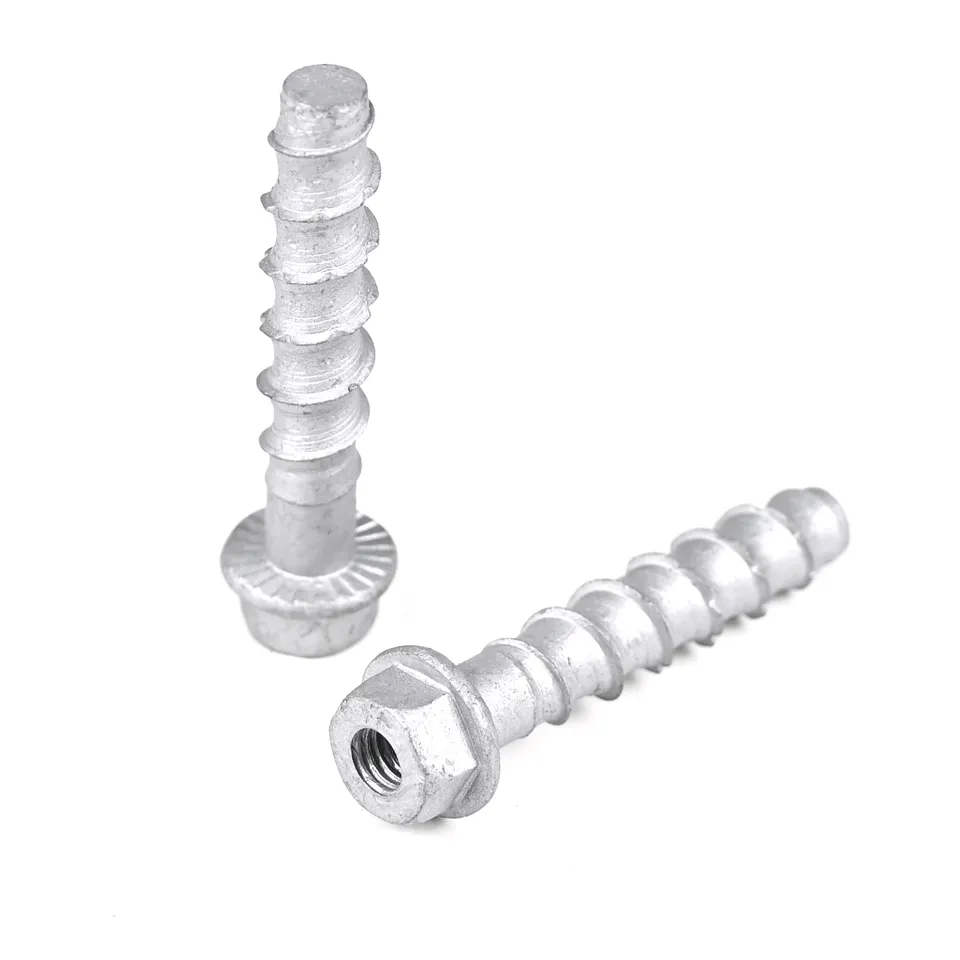 Hex Head Tapcon Anchor T30 Silver Coated Stainless Flat Head Phillips Concrete Screws With ZINC