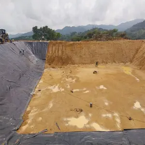 Balık yetiştiriciliği için plastik geomembrane0.5 mm 1mm 2.0mm geomembran