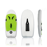 Tabla de Surf Inflable KUAYO Verde y Blanca de PVC de 110L/140L con Fibra de Carbono, Wing Foil, Hydrofoil, Kitesurfing, Ligera y de Bajo Drag