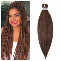 Prix de gros abordable 20'' 26'' Cheveux synthétiques pré-étirés Jumbo Easy Braids Ombre pour tresses EZ Braids Yaki Lisse pour Femme