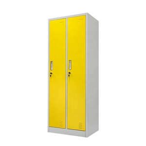 Armoire verticale jaune à 2 portes pour étudiants, idéale pour les dortoirs - Product Image 4