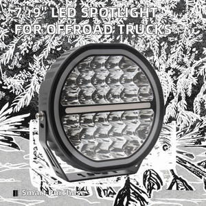 Nouveau projecteur LED Bonsen 7 pouces 9 pouces, faisceau spot blanc froid, veuillez consulter le service client avant de passer une commande. - Product Image 2