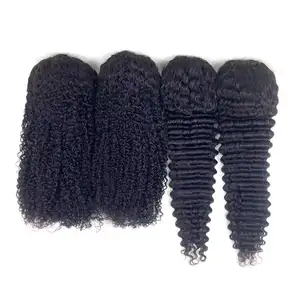 Wholesale NATURAL BLACK DEEP Jerry Curl Cuticle Aligned Raw Hair Glueless Wigs 36 Inch 13x4 Hd Human Hair Lace Front Wig