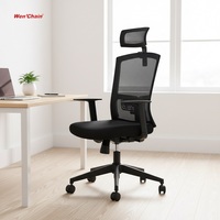 Chaise de bureau ergonomique moderne de luxe pivotante en maille, confortable, pour dirigeant, réglable, robuste, pour la maison et le bureau
