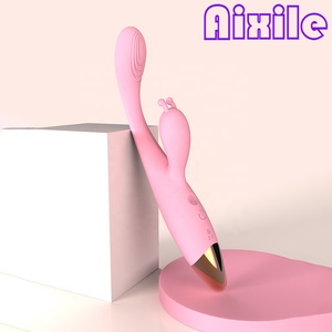 Vibromasseur Point G avec Stimulateur Clitoridien, 12 Fréquences de Vibration Chauffantes, Jouets Sexuels pour Couples, Jouets Sexuels Lapin, Dildo - Product Image 1