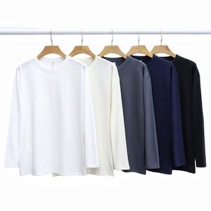 เสื้อยืดแขนยาวธรรมดา2024 205g ผ้าฝ้าย100% เฮฟวี่เวทสำหรับทุกเพศโลโก้ตามสั่ง - Product Image 6