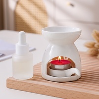 Diffuseur d'arômes en céramique petit format, design ajouré multi-fleurs, mignon, pour huiles essentielles, lampe aromatique, fourni directement par le fabricant