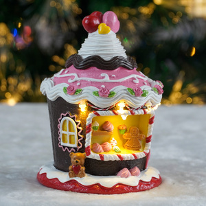 Wholesale <strong>Mini</strong> Desktop Ornament Resin Gingerbread Toy Shop with LED <strong>Christmas</strong> <strong>Village</strong> House <strong>CHRISTMAS</strong> DECORATION 2025 - Product Image 3
