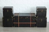 Ensemble multifonctionnel de grandes boîtes de rangement en bois pour table à café pour le salon Rangement décoratif pour les outils et les vêtements