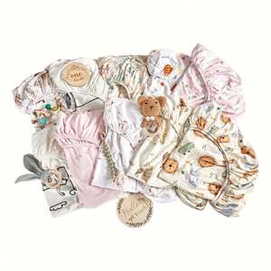 Knitted <b>Kids</b> Bed Sheet Cover Soft Baby <b>Crib</b> Sheet with Woven Technics Wearable Bedding Set - Product Image 3