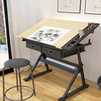 Bureau de dessin inclinable moderne, réglable en hauteur, mobilier scolaire pour salle de classe, chambre ou salon