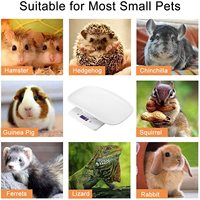 Balance numérique pour animaux de compagnie avec écran LCD de précision, balance de poids de 10kg pour petits animaux avec plateau amovible