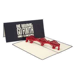 Cartes 3D Pop-up Modèle Miniature du Pont Forth Rail, Conception pour les Amateurs des Lieux Symboles de <span class=keywords><strong>l</strong></span>'Écosse, Cadeau Souvenir d'Anniversaire avec Note Vierge - Product Image 1