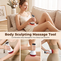 Brosse de massage électrique portable OEM à chauffage rapide pour méridiens, massage par vibration, raclage corporel et sculpture abdominale