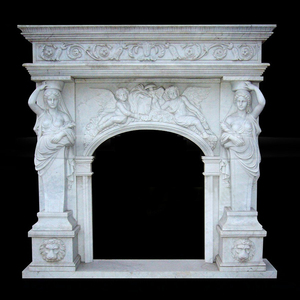 Diseño Popular artificial blanco <span class=keywords><strong>chimenea</strong></span> de mármol precio - Product Image 2