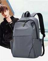 Sac à dos léger et tendance unisexe pour les affaires, les trajets quotidiens et l'école, grande capacité, multi-compartiments, avec poche latérale cachée pour ordinateur portable